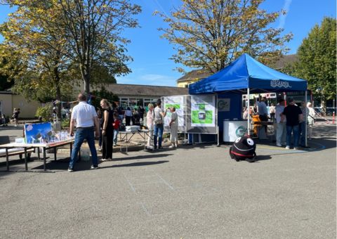Mitmachstand der Stadt Berkamen während des Aktionstages bei der Pfalzschule