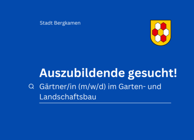 Stellenanzeige Auszubildende Garten und Landschaftsbau