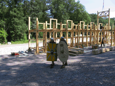 Holz Erde Mauer