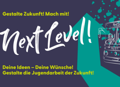 Plakat der Veranstaltungsreihe Next Level vom Kijub