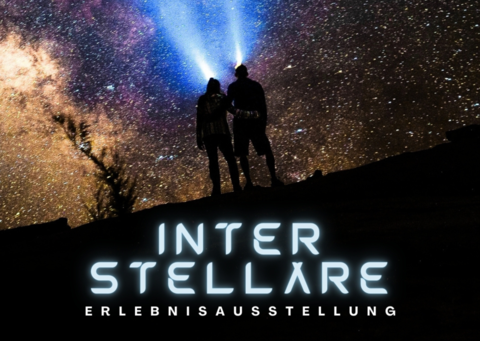 Plakat der Interstellaren Erlebnisausstellung vom Stadtmuseum