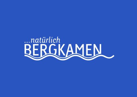 Blaues Logo der Stadt Bergkamen