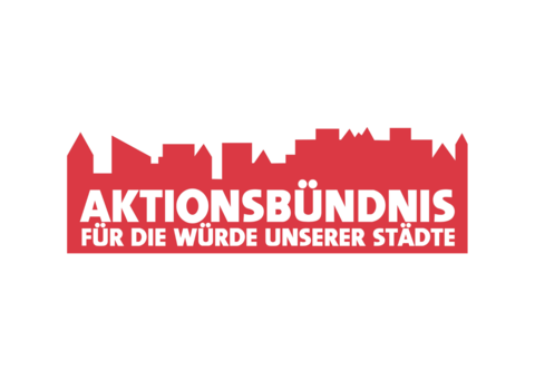 Logo Aktionsbündnis "Für die Würde unserer Städte"