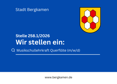 Stellenanzeige Musikschullehrkraft Querflöte