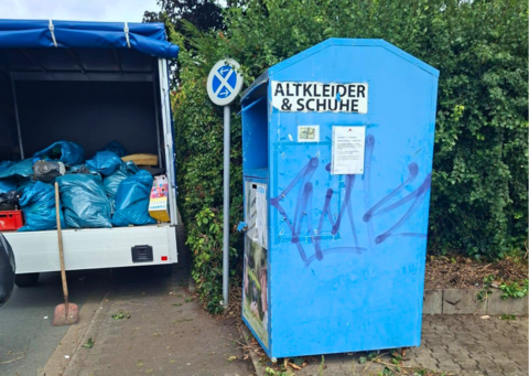 Containerstandort Am Holl Bergkamen wurde vom EBB geräumt