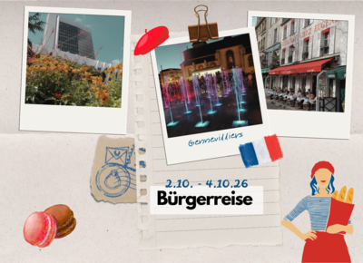 Poster Bürgerreise Gennevilliers