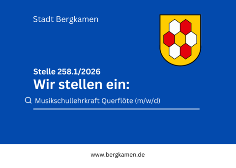 Stellenanzeige Musikschullehrkraft Querflöte