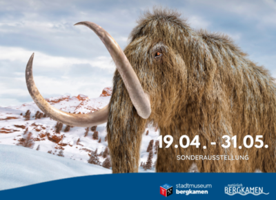 Plakat Stadtmuseum ICE-Age: Die Tiere der Eiszeit