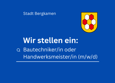 Stellenanzeige Bautechniker und Handwersmeister