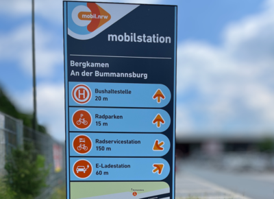 Die Haltestelle der Mobilstation Bumannsburg