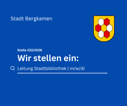 Stellenanzeige Leitung Stadtbibliothek