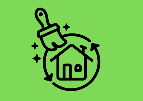 Haus das saniert wird