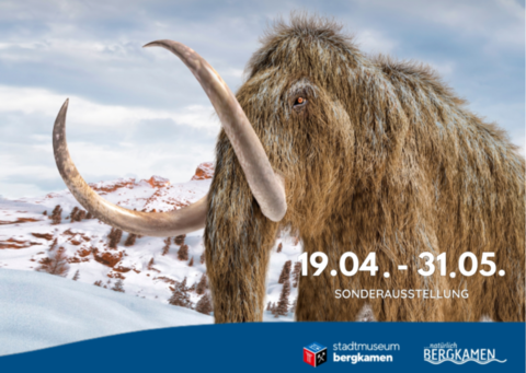 Plakat Stadtmuseum ICE-Age: Die Tiere der Eiszeit