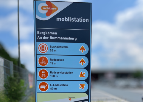 Die Haltestelle der Mobilstation Bumannsburg