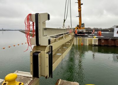 Dammbalken vom Adensee wird entfernt