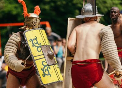 Kämpfende Gladiatoren