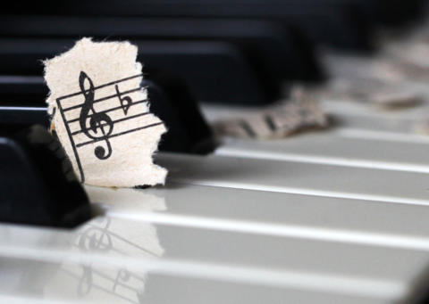 Klavier mit Noten