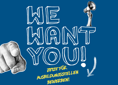 Plakat zum werben für Ausbildungsstellen