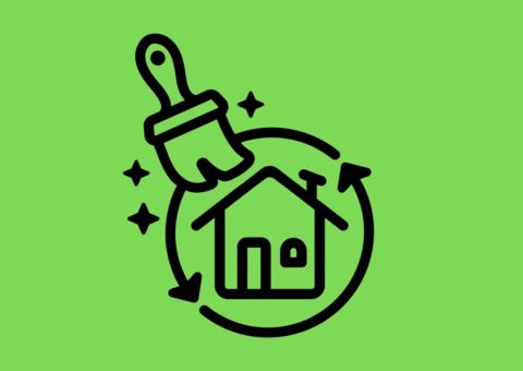 Grafik Haus das neu angestrichen wird