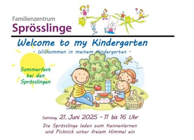 Plakat Sommerfest Sprösslinge