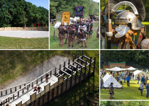 Szenen aus den Römerpark mit Römern