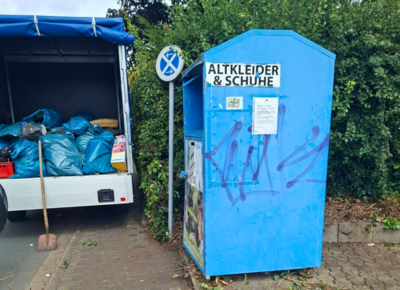 Containerstandort Am Holl Bergkamen wurde vom EBB geräumt