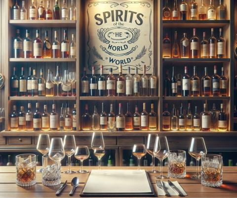 Bar mit Spirituosen
