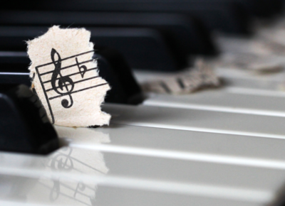 Klavier mit Noten
