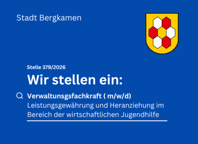 Stellenanzeige Verwaltungsfachkraft
